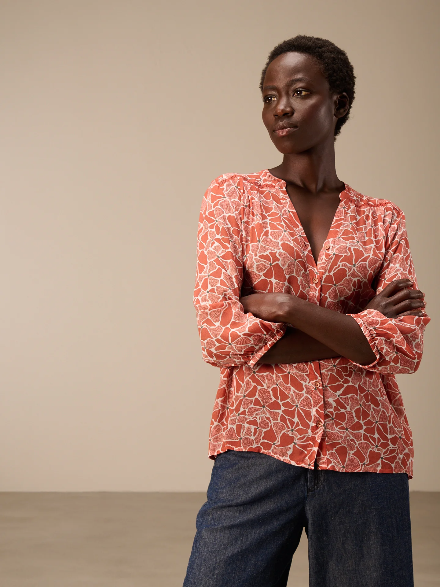 Bluse mit Knopfleiste