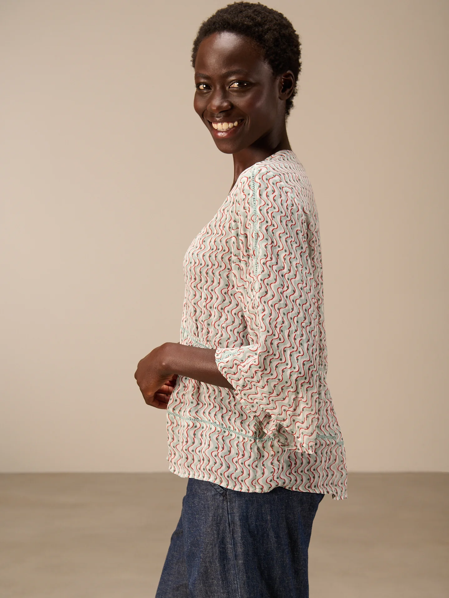 Bluse mit Spitze - Image 4