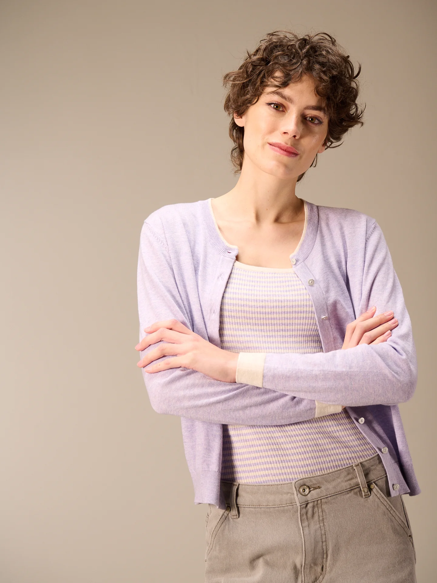 Strickjacke mit Rundhals - Image 12