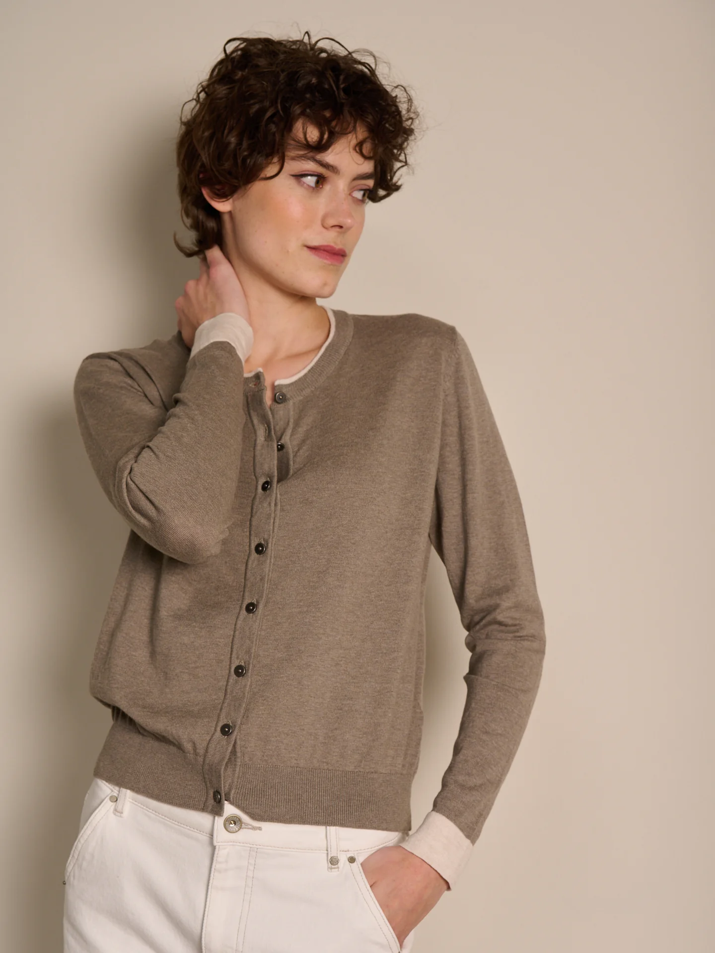 Strickjacke mit Rundhals - Image 18