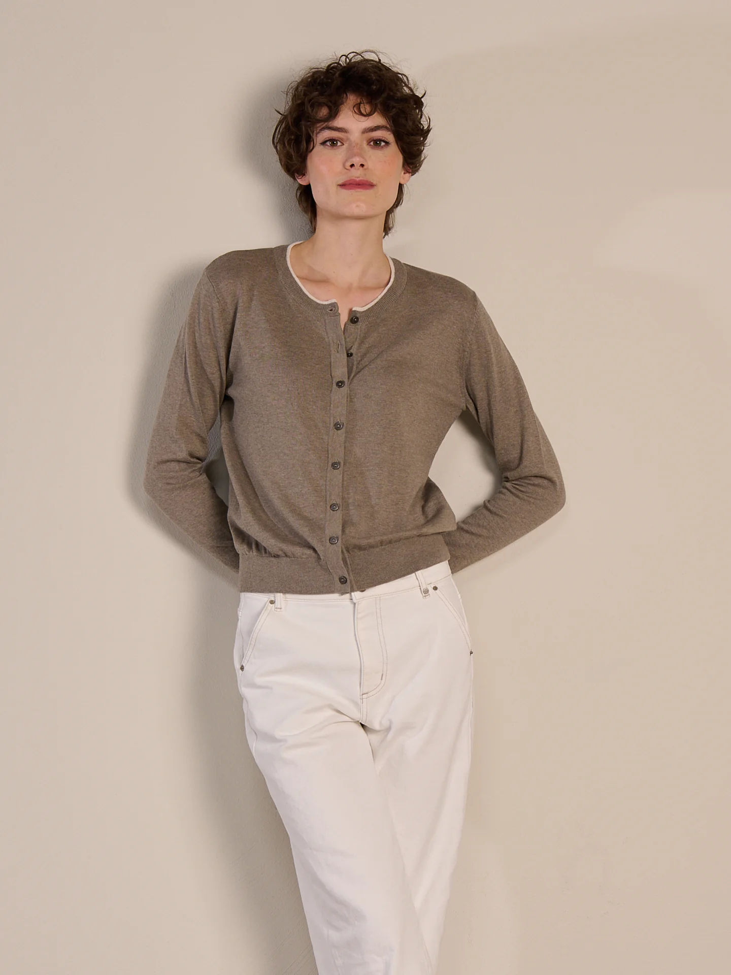 Strickjacke mit Rundhals - Image 21