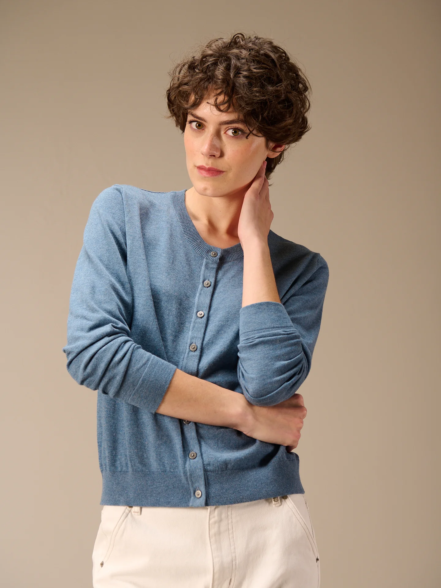 Strickjacke mit Rundhals - Image 6