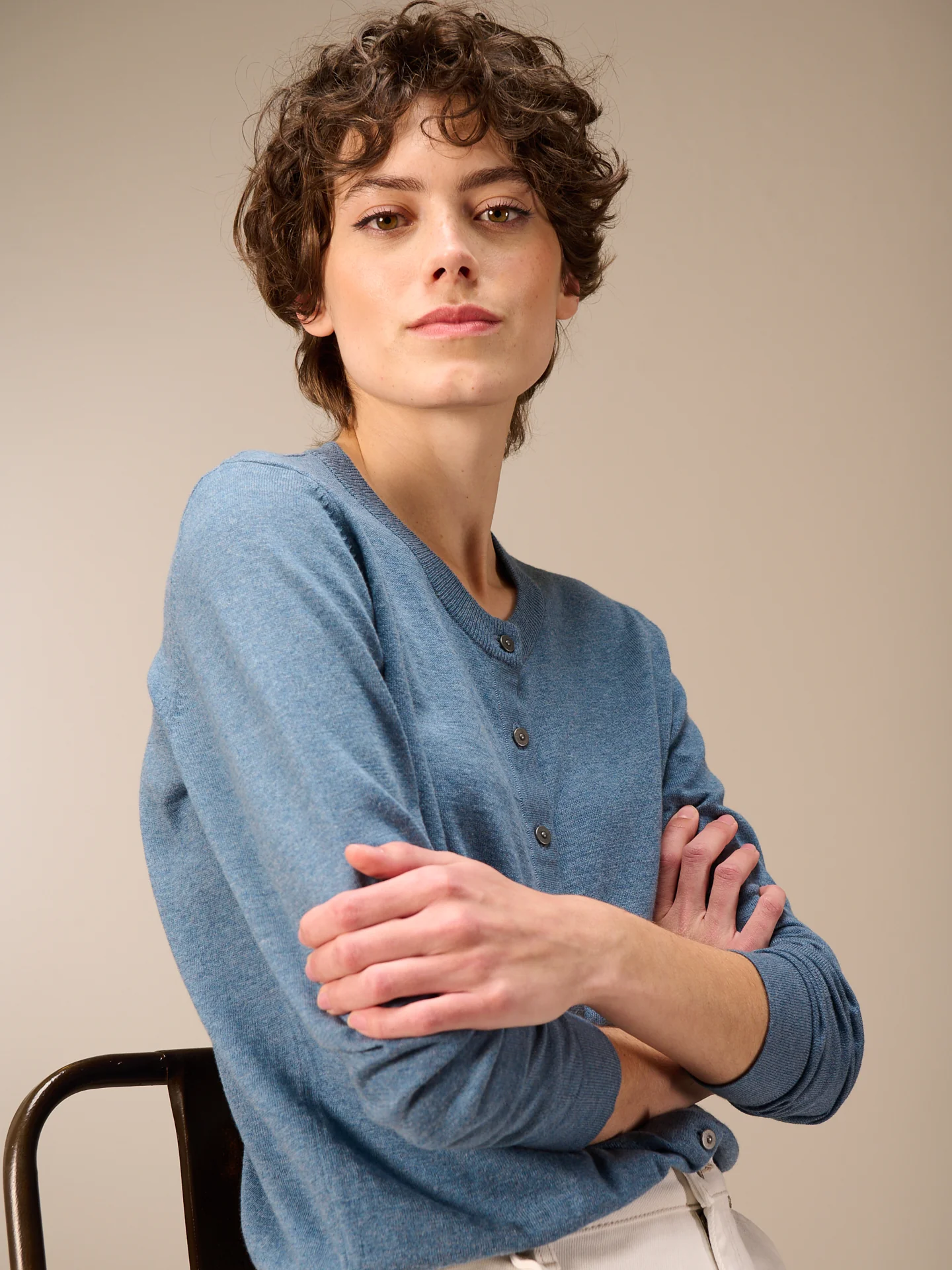 Strickjacke mit Rundhals - Image 9