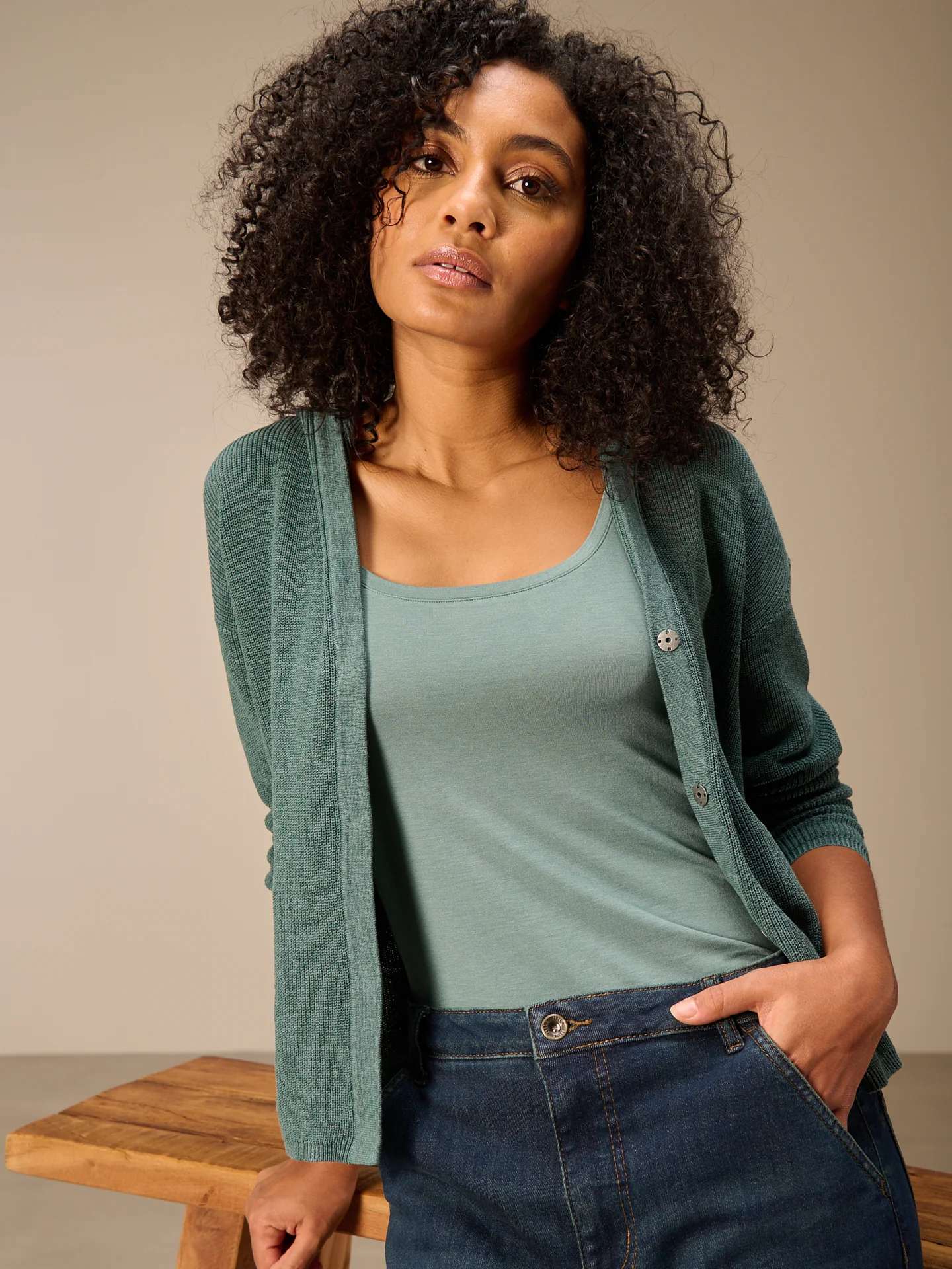 Strickjacke mit Kapuze - Image 17